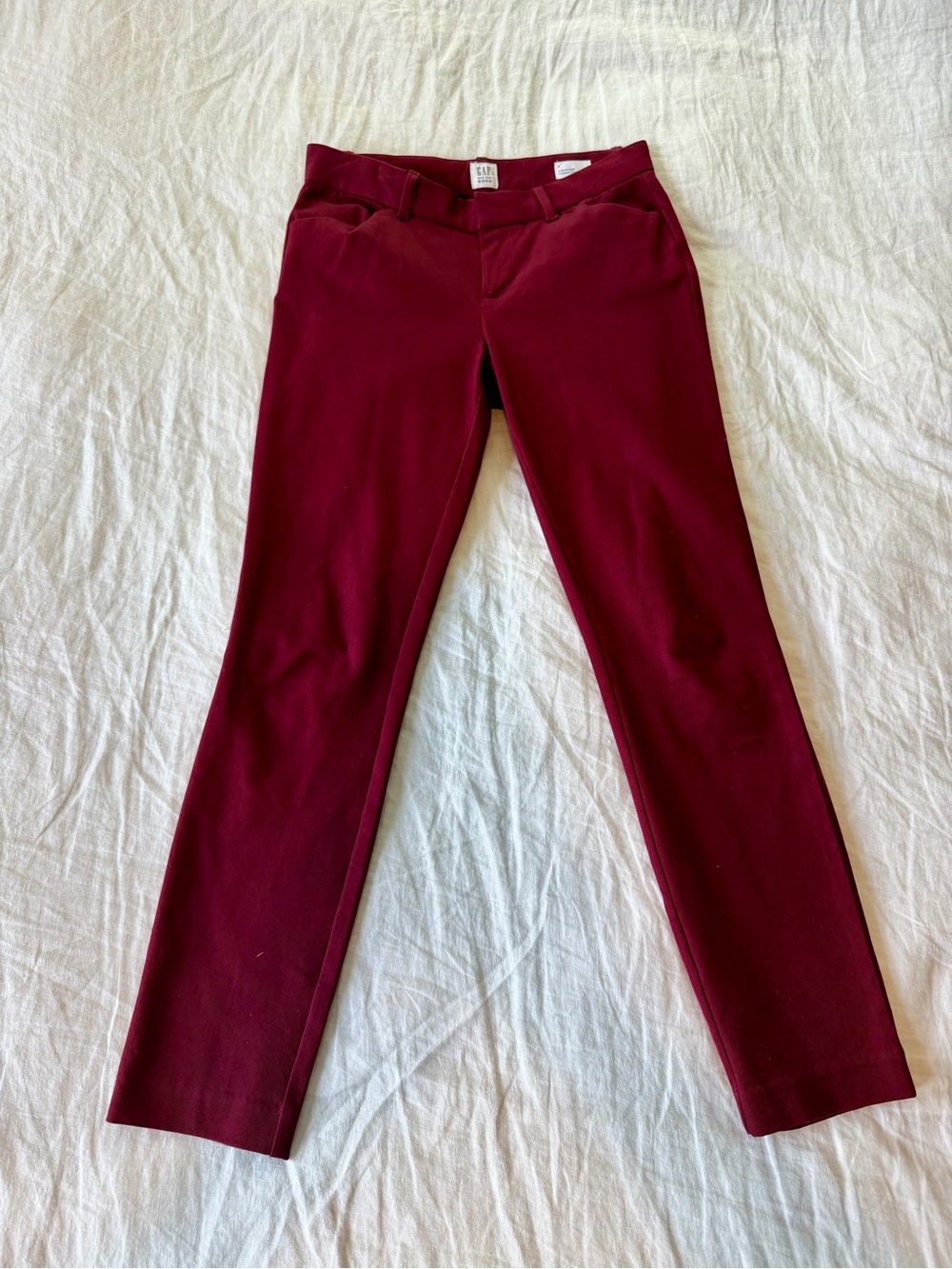Gap Burgundy Slim Dress Pants